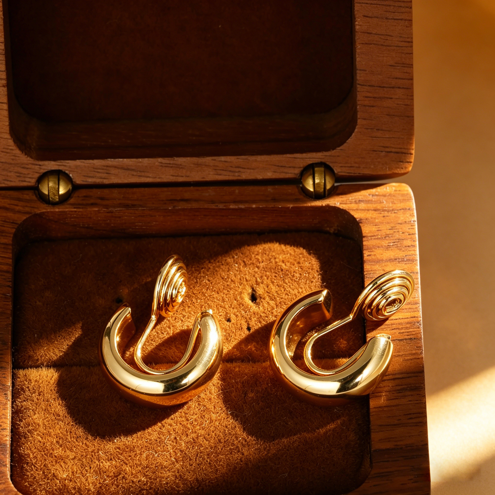 Minimalist Cool Crescent Shape Ear Cuffs, No Piercing Required